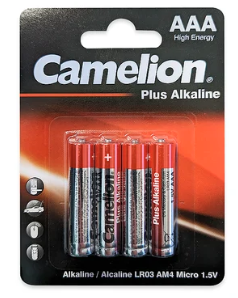 Camelion AAA Batteries- 4 Pack Carded