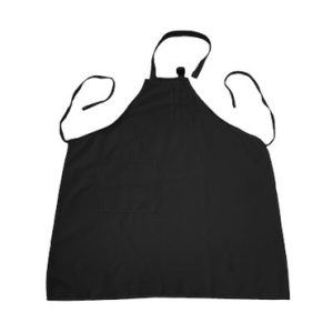 Colored Bib Apron, Combination Pocket, Black