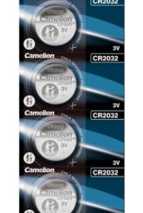 CR2032 Button Battery- 1 Battery per Pack (sold in strips of 5 packs only)