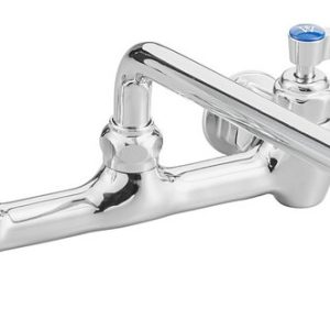 8" Heavy Duty Wall Mount Faucet w/ 12" Swing Spout