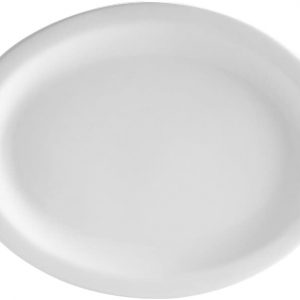 Brite White Narrow Rim 10" Platter, dz. (packed 2dz) (Priced by Dozen)