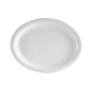 Brite White Narrow Rim 11 3/4" Platter, dz(packed 1dz) (Priced by Dozen)