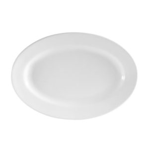 Brite White Wide Rim 13" Platter, dz(packed 1dz) (Priced by Dozen)