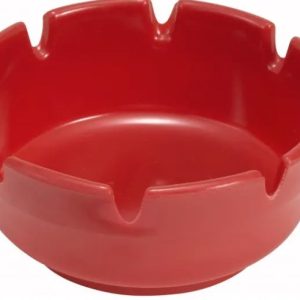 Ashtray, Red Melamine, Dozen