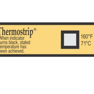 Single Temp Thermostrips- 160 F Dishwashing Test Labels (24/pk)