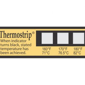 Three Temp Thermostrips- 160,170,180 F Dishwashing Test Labels (16/pk)