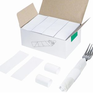 White Napkin Band- 1.5"x4.25" 2,500/pk
