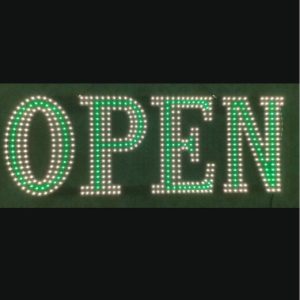 Open Sign - Green (10"x30")