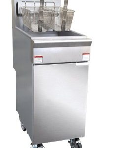 Propane Gas Fryer- 40 lb w Casters (90K BTU)